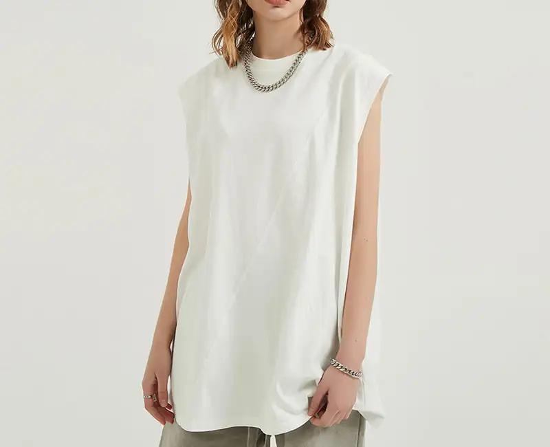 Long Tank Top Casual long women's vest